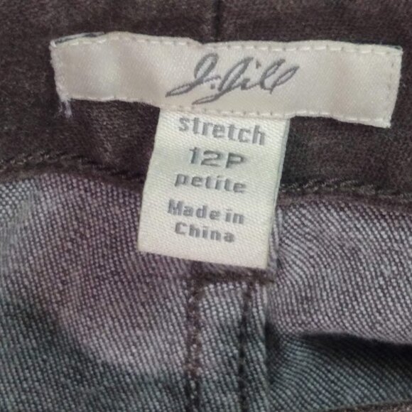 J Jill 12P  chocolate brown jeans - Picture 1 of 12